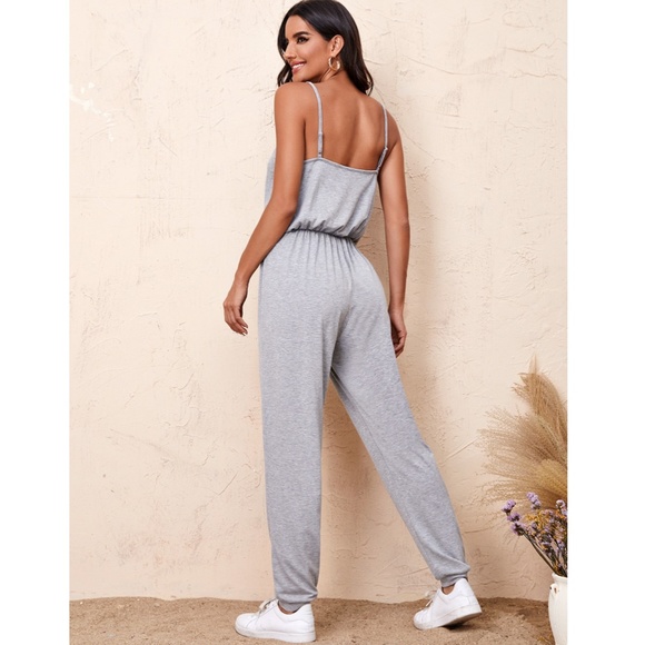 Cami Drawstring Waist Tapered Leg Jumpsuit - Picture 4 of 8